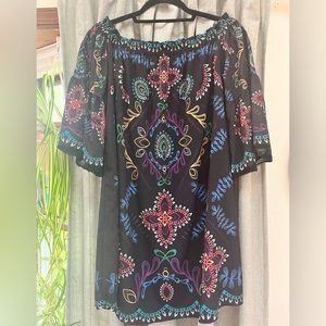 ANTHROPOLOGIE / FLYING TOMATO off the shoulder tunic or mini dress